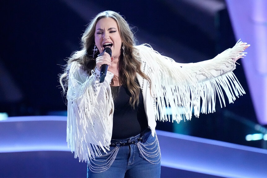 Jacquie Roar performing live on stage, headlining at Bash on the Bay in Fort Myers Beach
